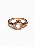 Sterling Silver Morganite Claddagh Ring