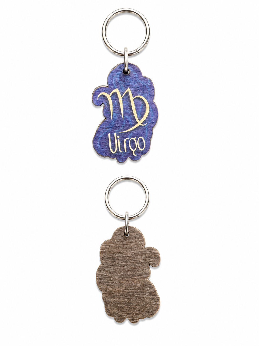 Wooden Zodiac Keychain – Personalized Astrology Charm