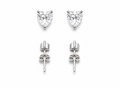 Sterling Silver Heart Stud Earrings