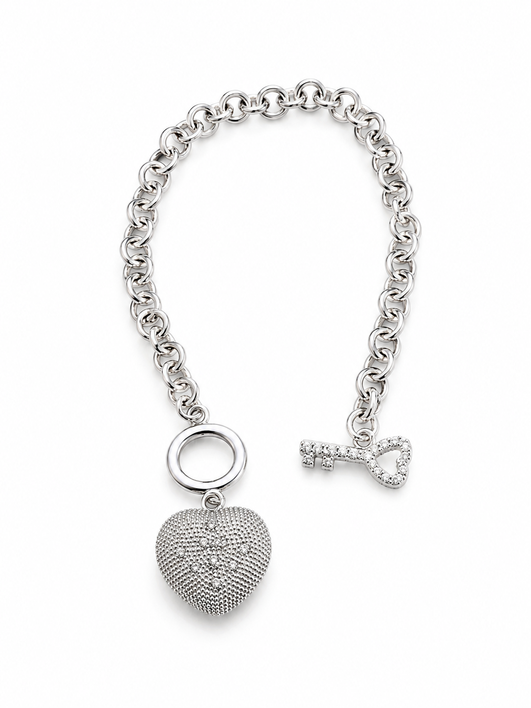 Key to My Heart Toggle Bracelet